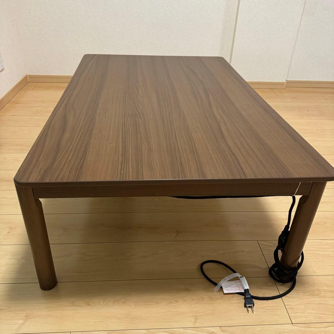 ブラウン木製こたつ 電源コード付き