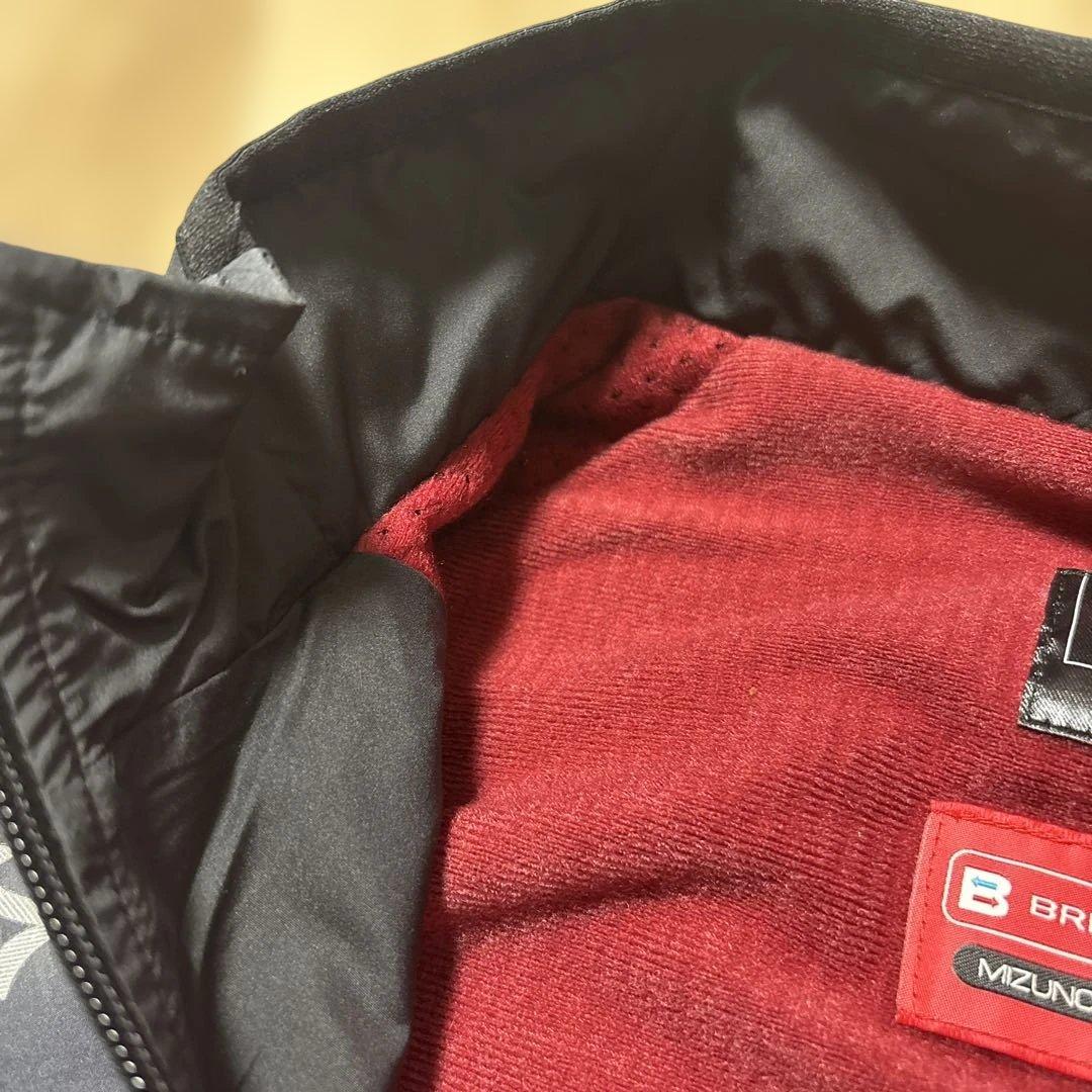 新品　ミズノ　メンズ　ブレスサーモ　軽量　あったか　ブラック　黒　スポーツ　M