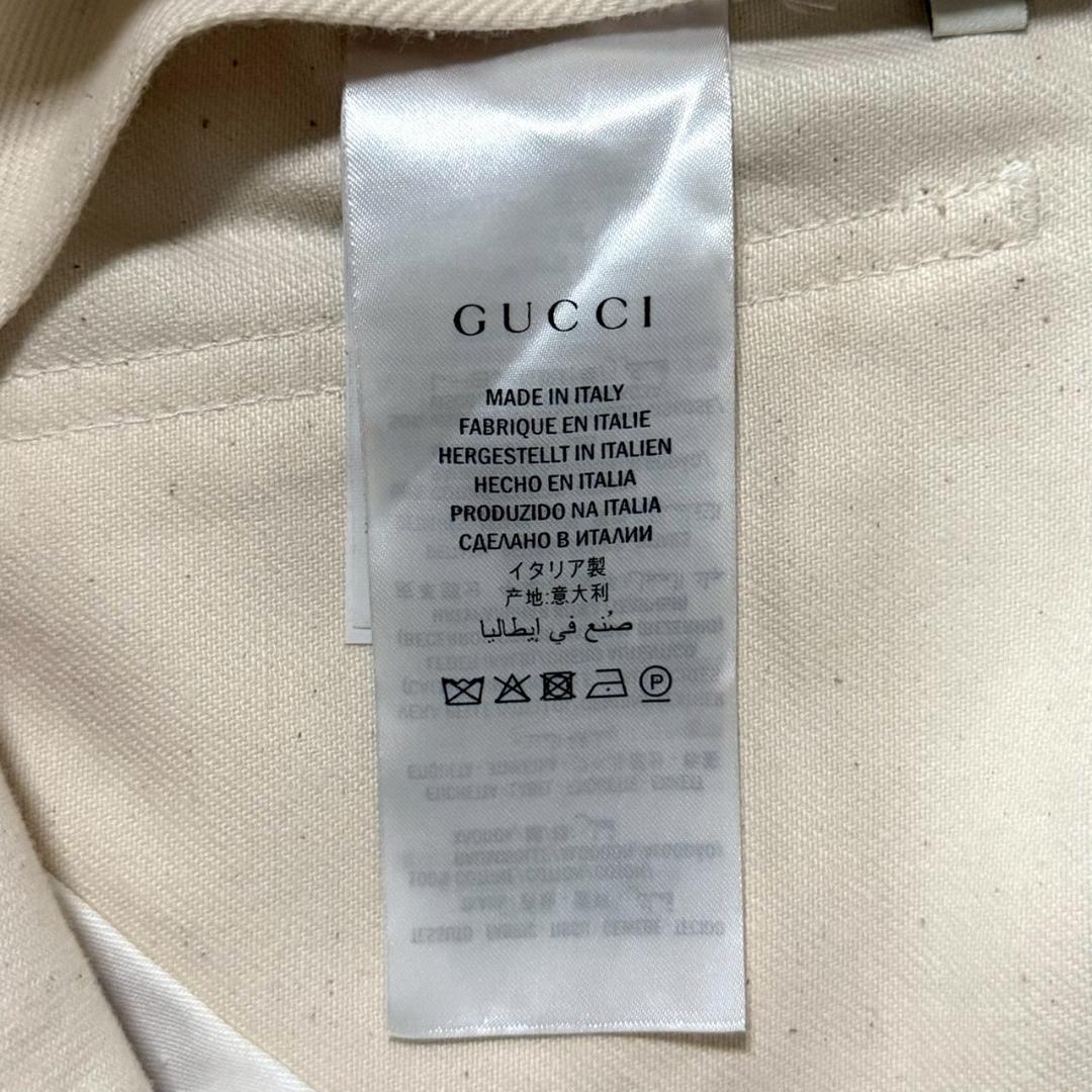 超美品 GUCCI サイドライン フレア デニムパンツ 26 シェリーライン