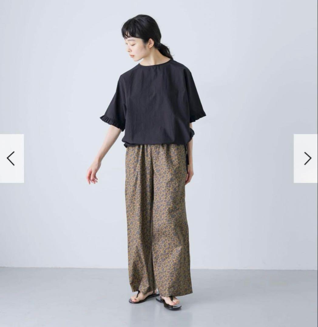 かぐれ　新品　今季　2025 薄手　半袖　フリルスリーブプルオーバー