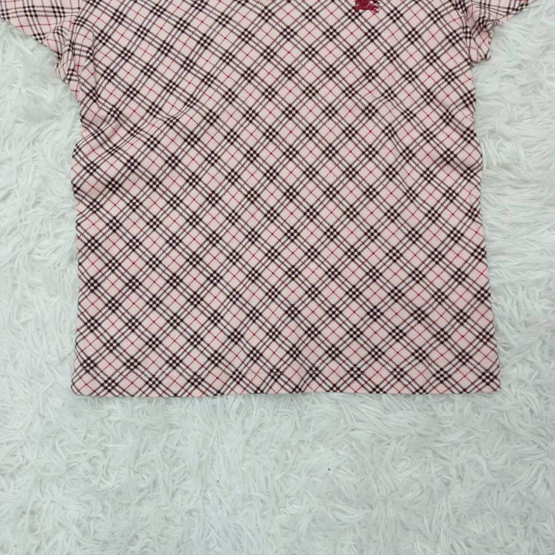 『バーバリーブルーレーベル』 (M) ノバチェックTシャツ 半袖カットソー