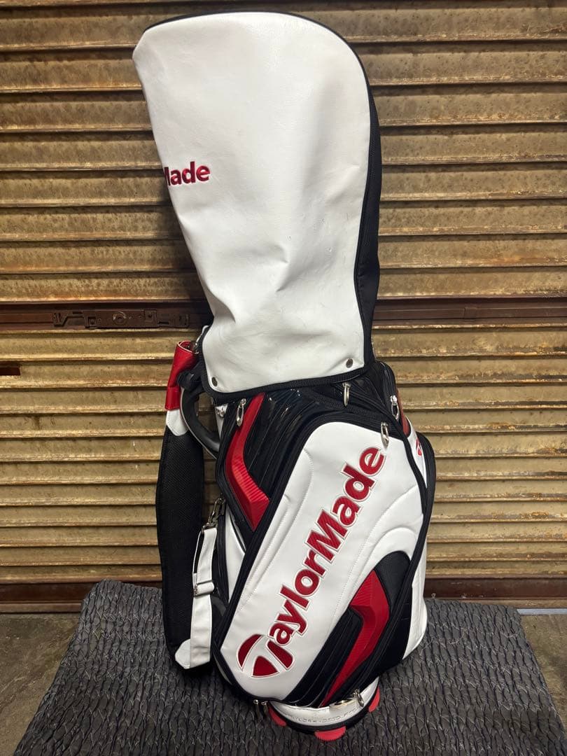 【送料込】テーラーメイド キャディバッグ ゴルフバッグ レッド ホワイト