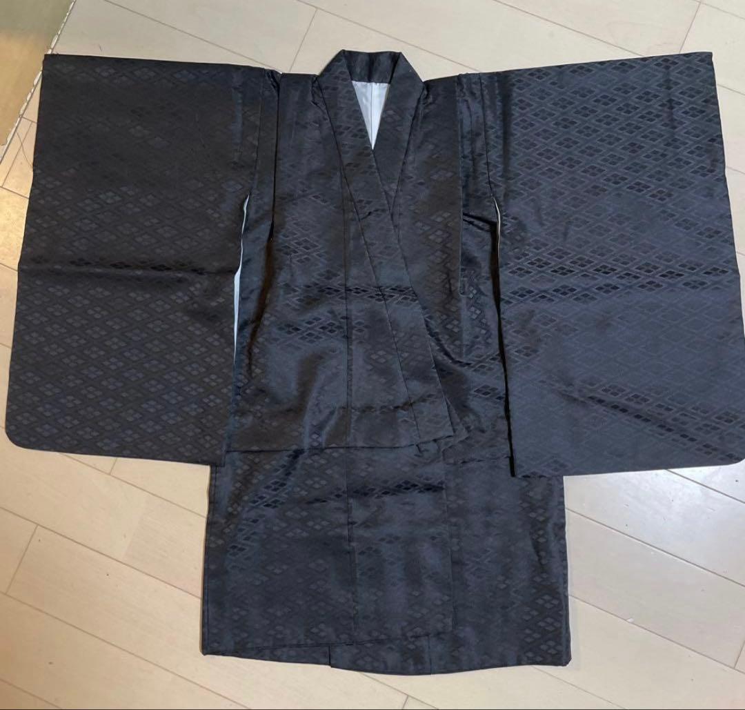 【フルセット】 七五三 着物 男の子 5歳 羽織袴セット 肩上げ済み