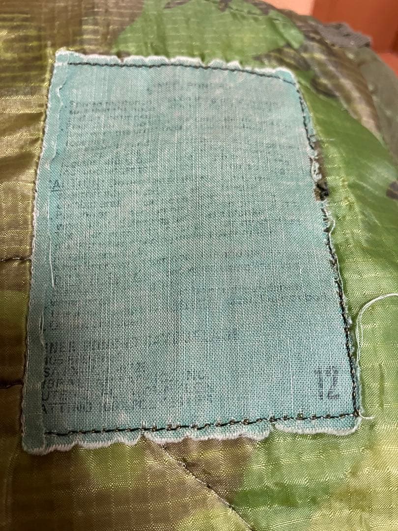 米軍実物　1972年度会計品　ERDL ポンチョライナー