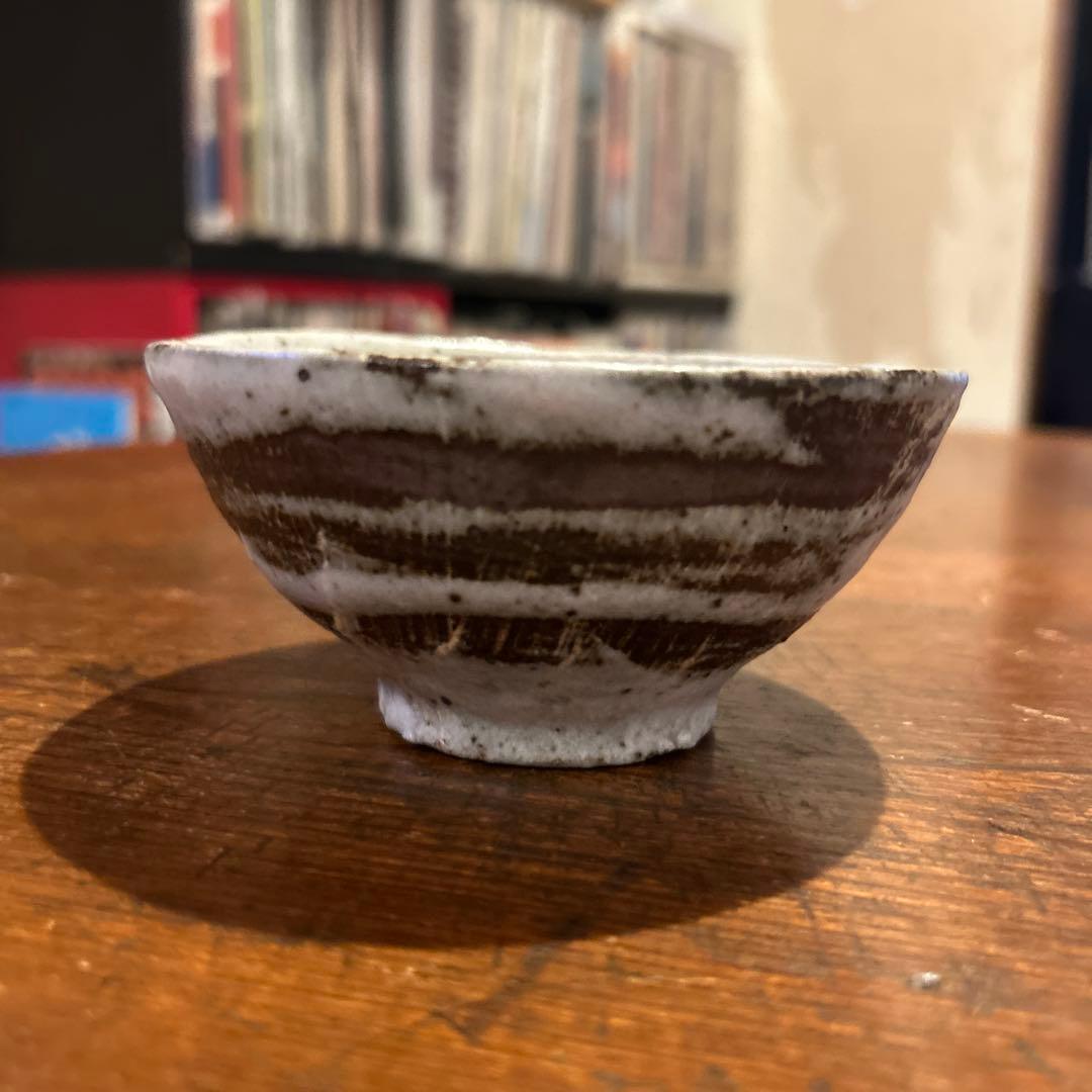 小野鉄平　鉄化粧飯碗　茶碗