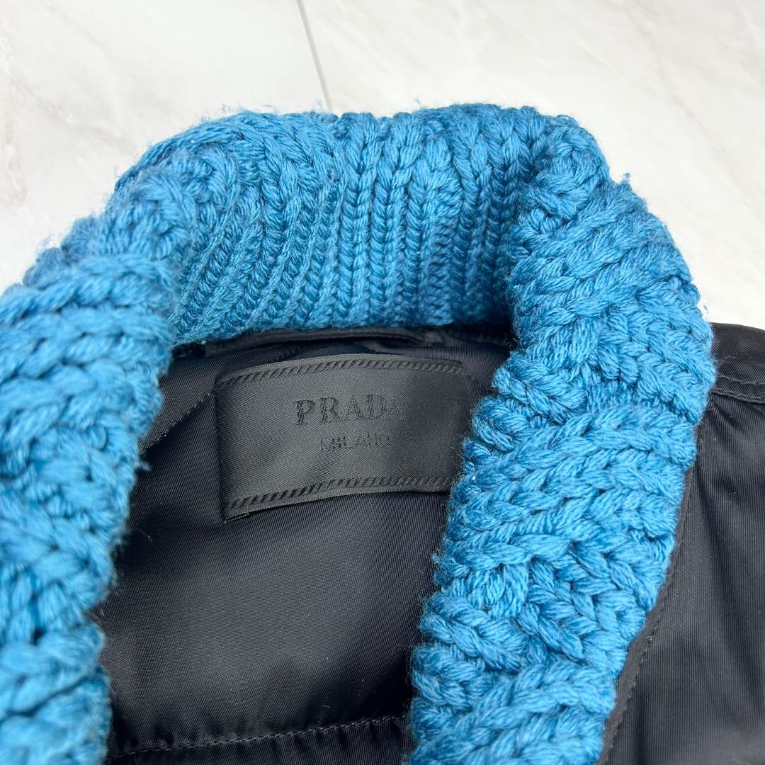 未使用に近い 2022 PRADA ラフシモンズ プレート ロングジャケット M