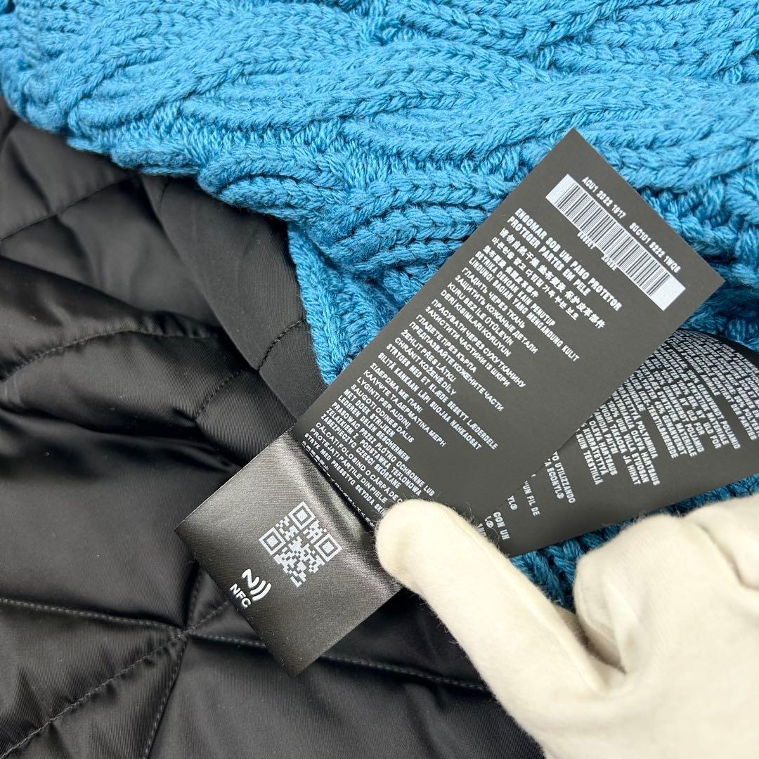 未使用に近い 2022 PRADA ラフシモンズ プレート ロングジャケット M