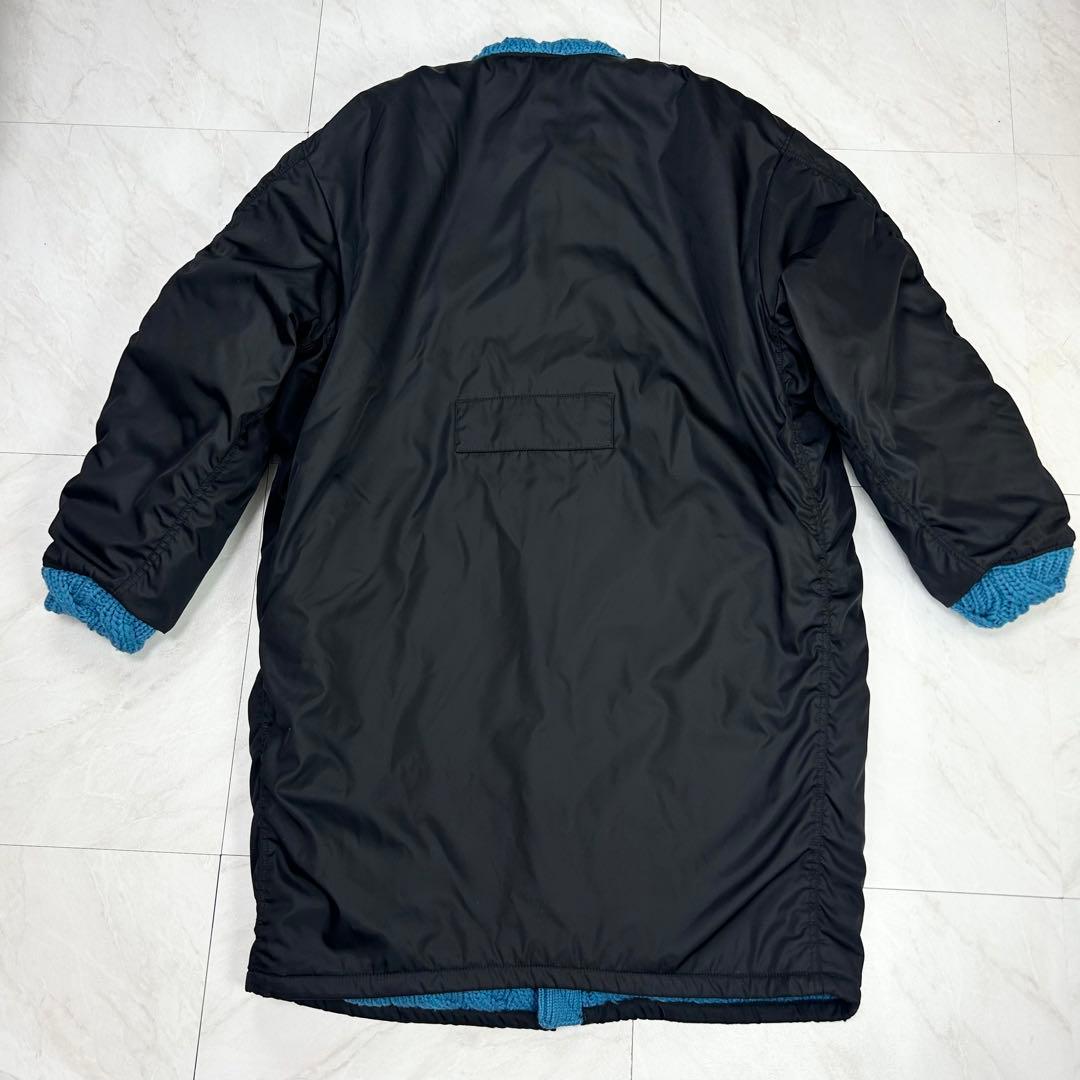 未使用に近い 2022 PRADA ラフシモンズ プレート ロングジャケット M