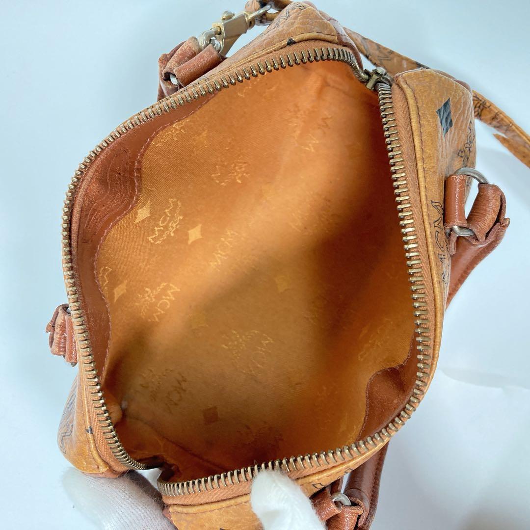 MCM ヴィセトス ロゴグラム ボストンバッグ 2WAY ショルダーバッグ