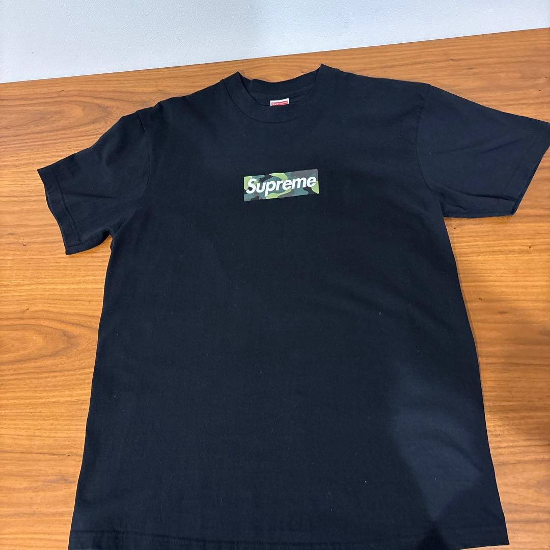Supreme カモフラージュロゴ Tシャツ Lサイズ