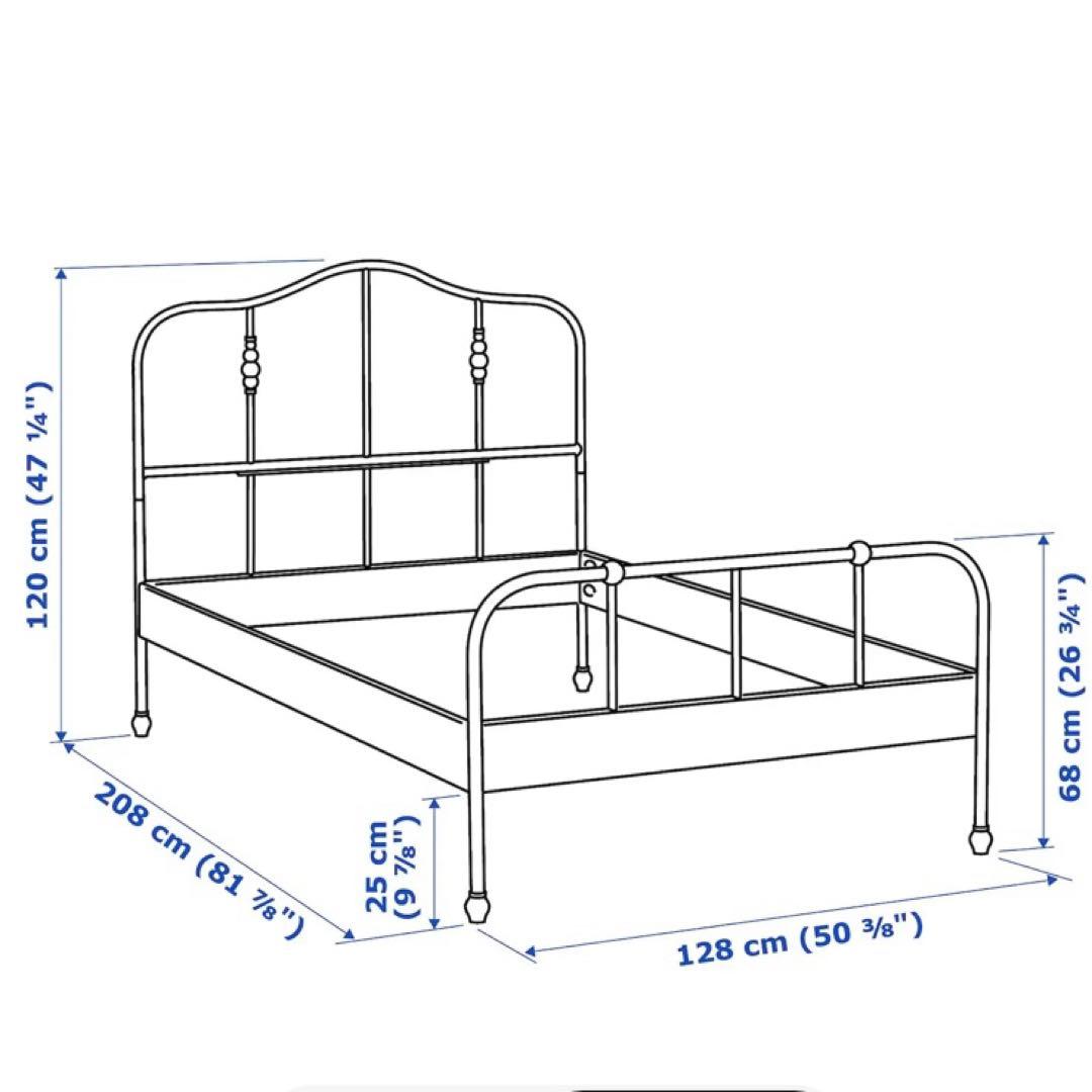 手渡し必須！新品　IKEA　SAGSTUA サグストゥーア ベッドフレーム120