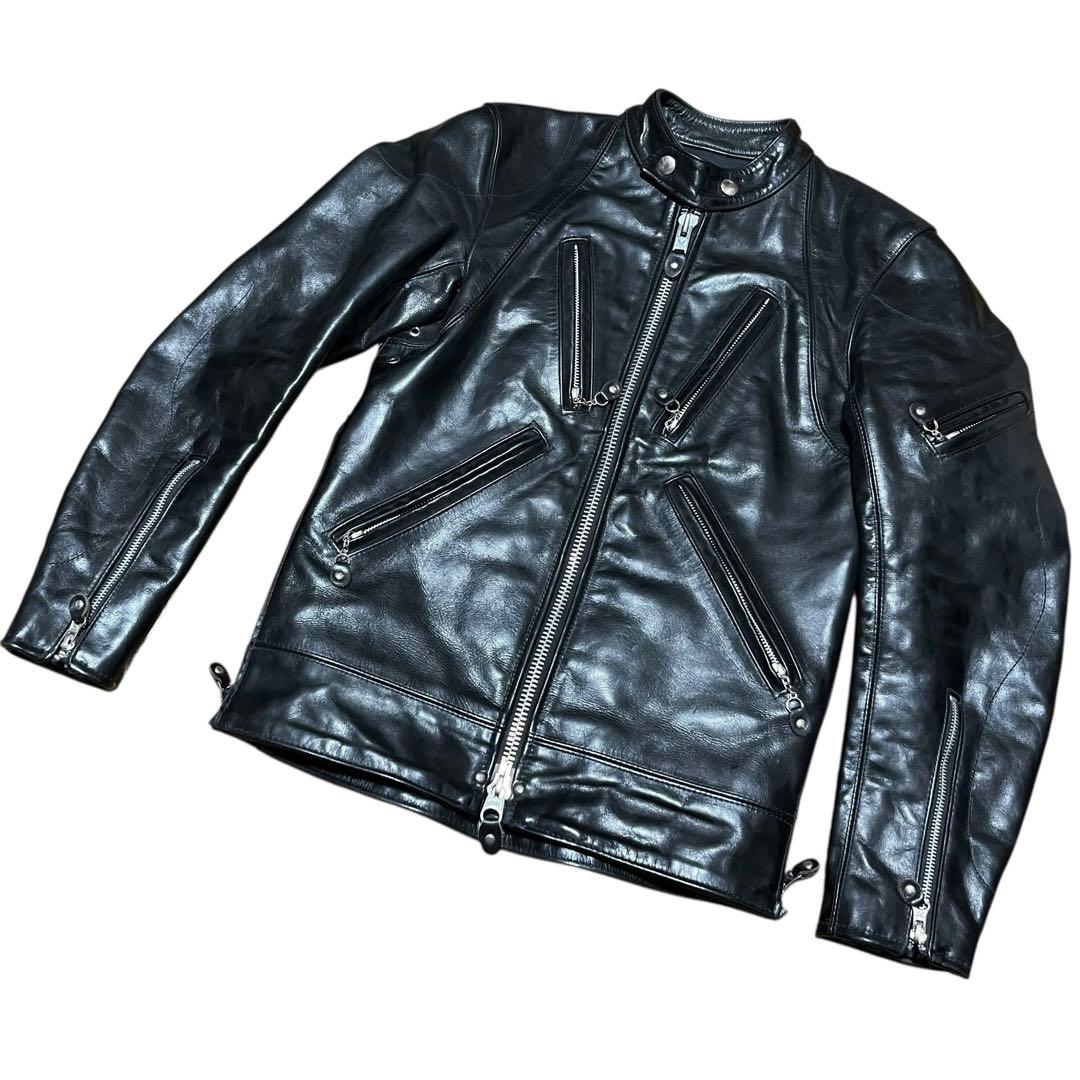 美品vanson バンソン VAJ3 ジュンヤモデル ライダース ジャケットXS