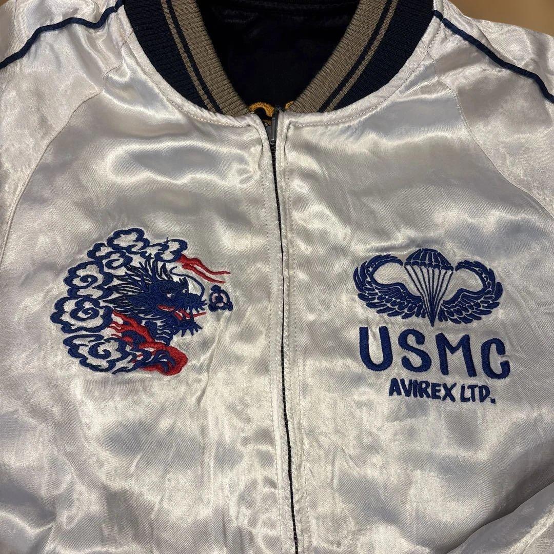 AVIREX/アヴィレックスUSMC スカジャン スーベニア レーヨン