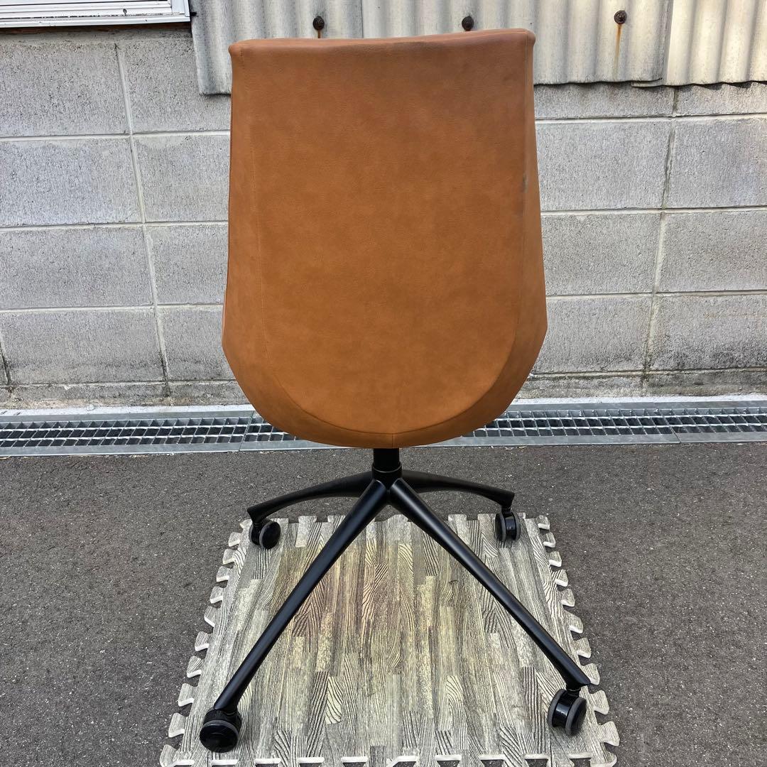相合家具 EMAシリーズ ミーティングチェア ブラウン