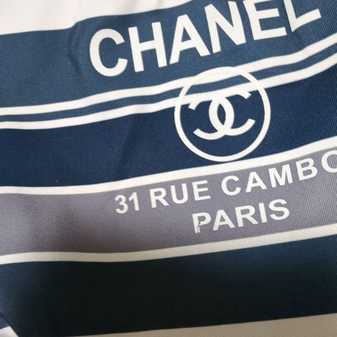 CHANEL ストライプ トートバッグ