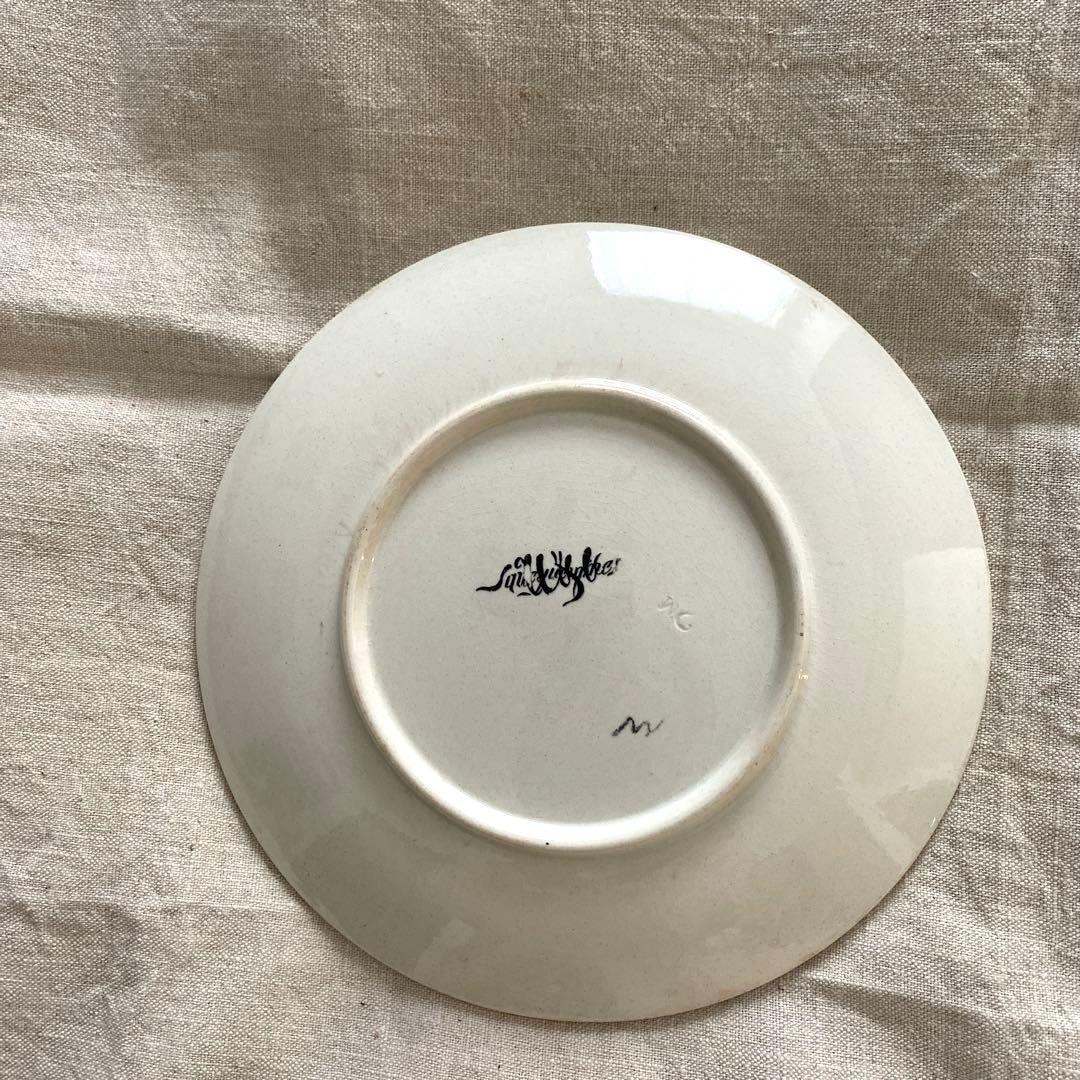 フランスアンティーク　サルグミンヌ アンファンリシャール デザートプレート【C】