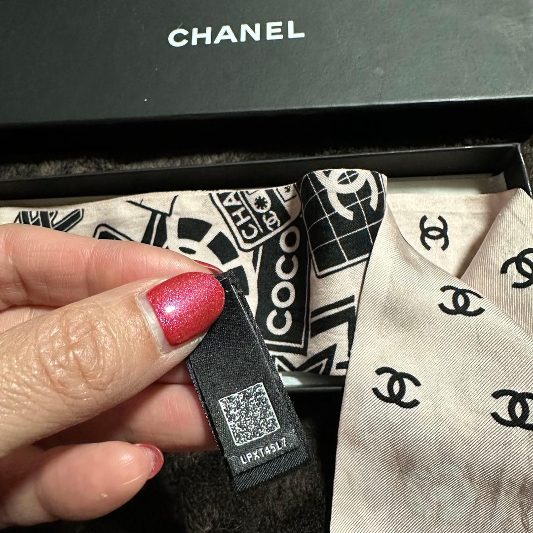 CHANEL/シャネル♡大人気！細スカーフ/リボン/ピンク