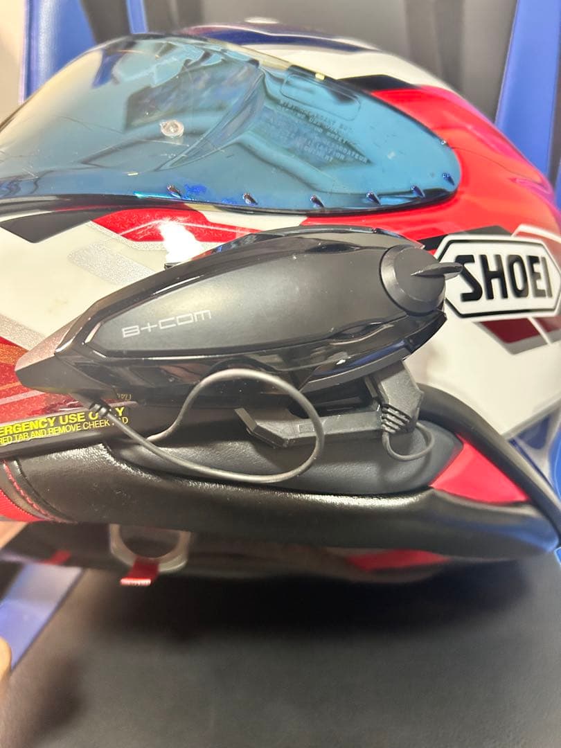 ただのひと SHOEI フルフェイスヘルメット、ビーコム付き