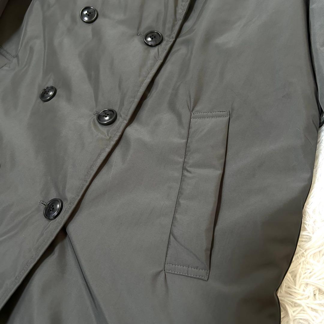 【新品】ダーマコレクション 撥水加工 中綿テーラード ロングコート９号ベルト付