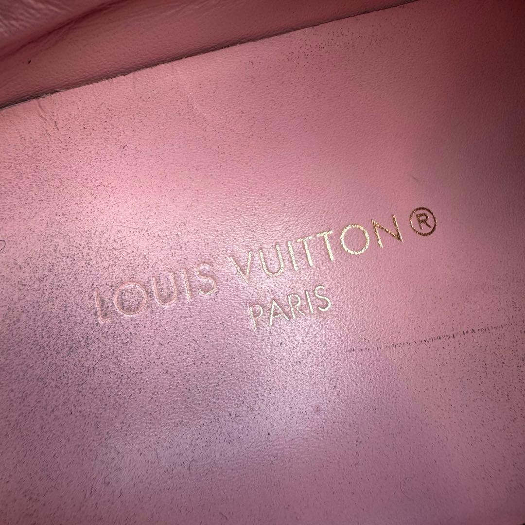 【美品】ルイヴィトン タイムアウトライン モノグラム×ダミエ レザースニーカー