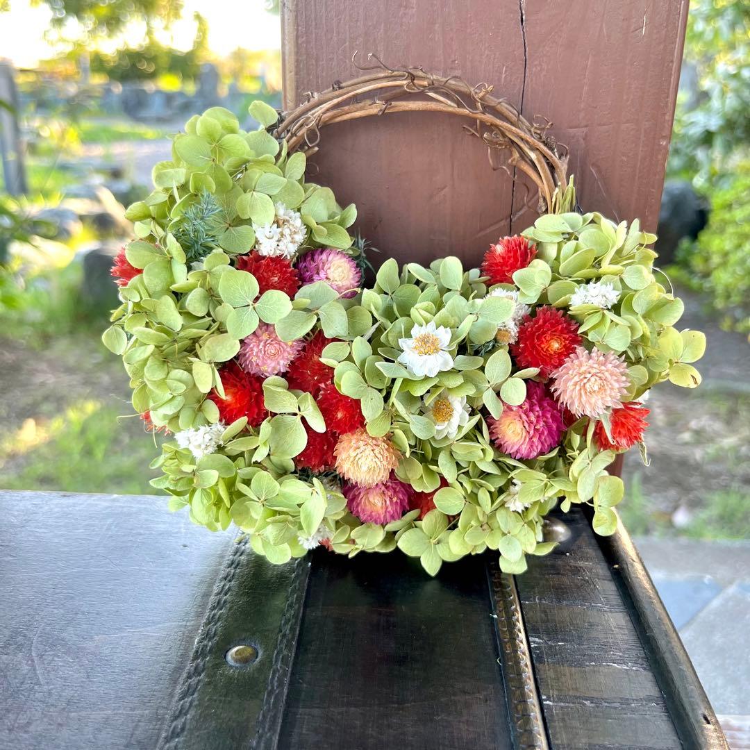 アナベル紫陽花　リース