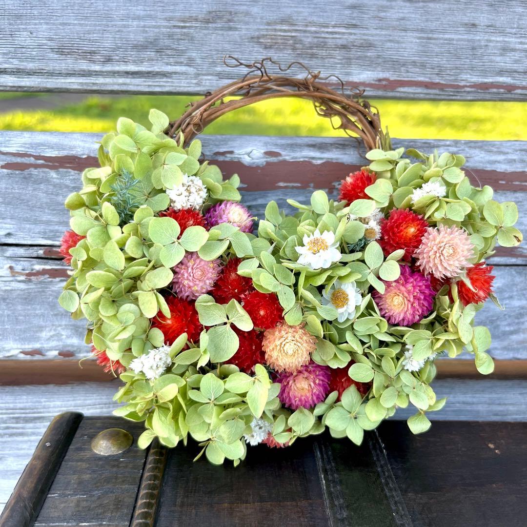 アナベル紫陽花　リース