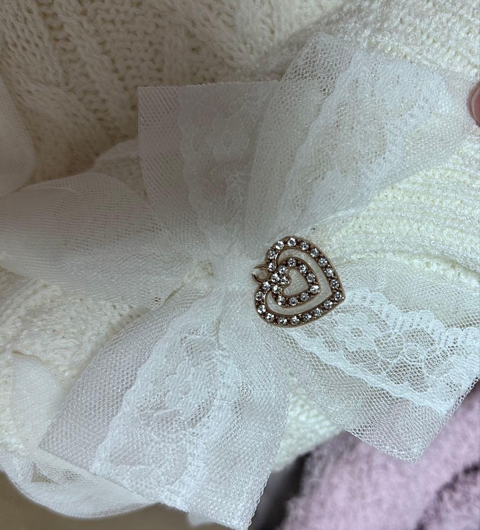 ♡LIZLISA Twin Bearsニットトップス ホワイト 未着用 即日発送