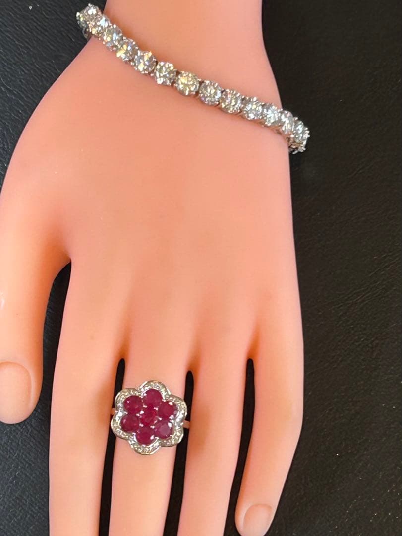 y*様 天然石ルビーペンダントトップ&リングサイズ限定15号