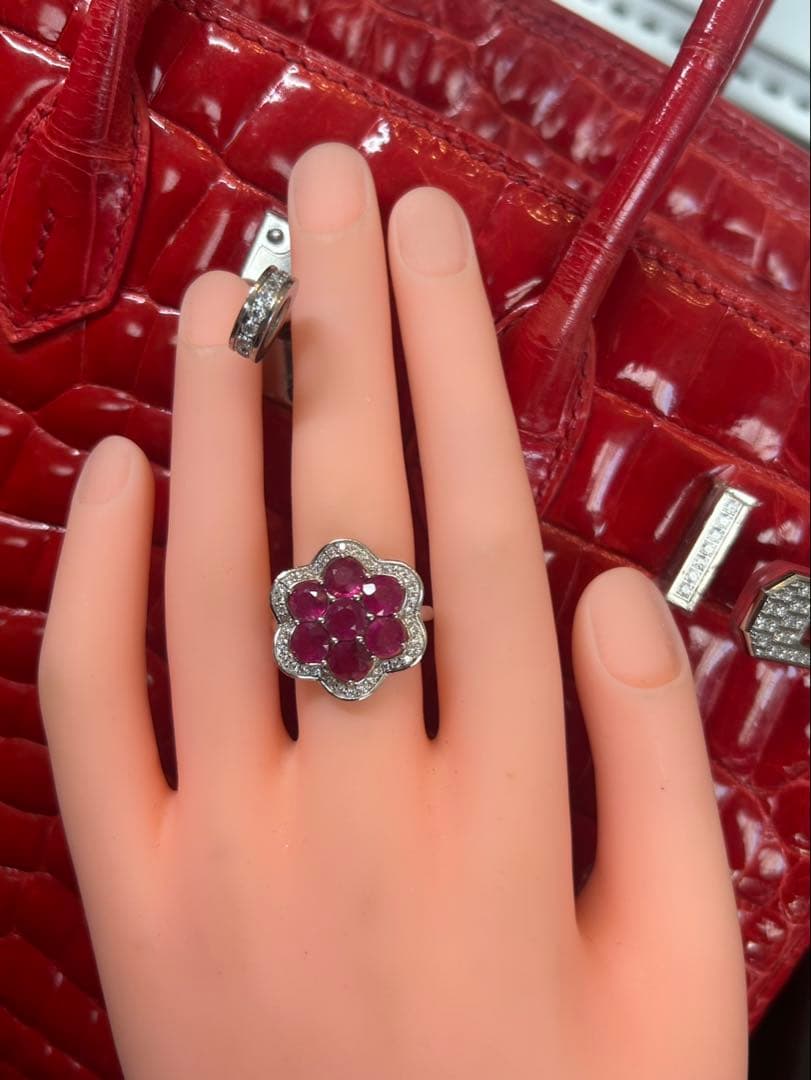 y*様 天然石ルビーペンダントトップ&リングサイズ限定15号