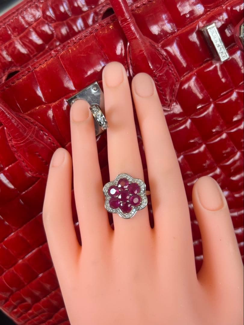 y*様 天然石ルビーペンダントトップ&リングサイズ限定15号