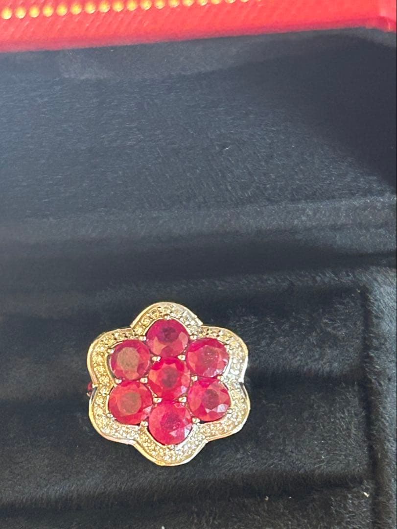 y*様 天然石ルビーペンダントトップ&リングサイズ限定15号