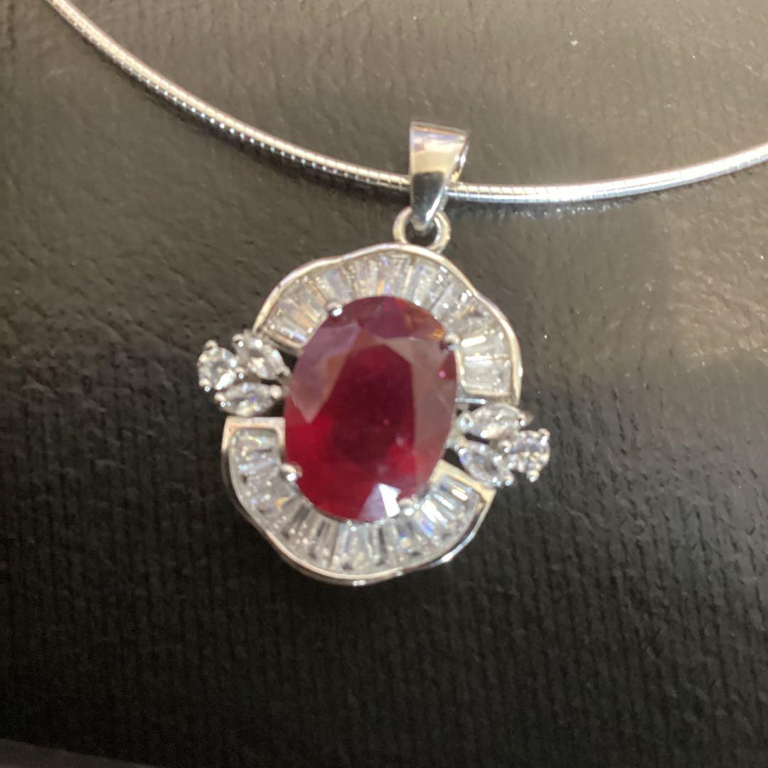 y*様 天然石ルビーペンダントトップ&リングサイズ限定15号