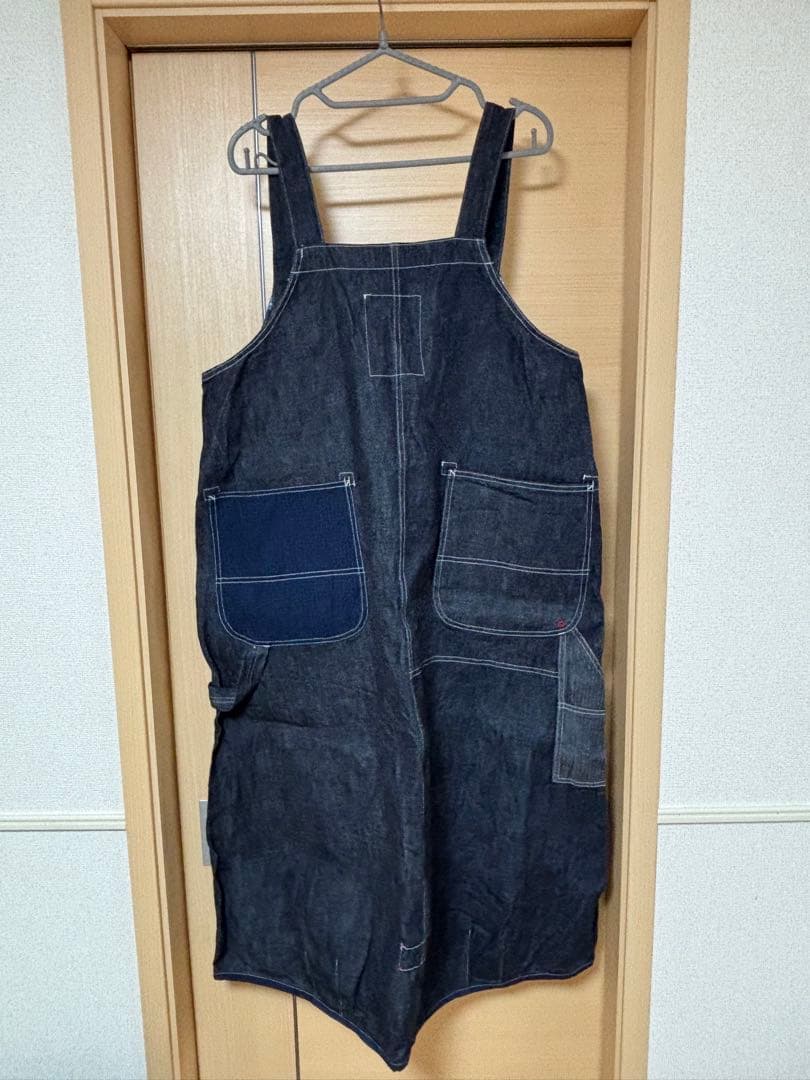 快晴堂デニムオーバースカート