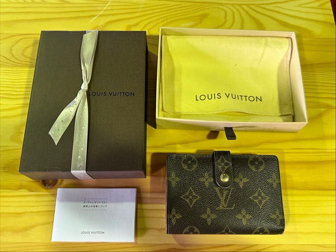 g1407 ルイヴィトン モノグラム がま口 折り財布