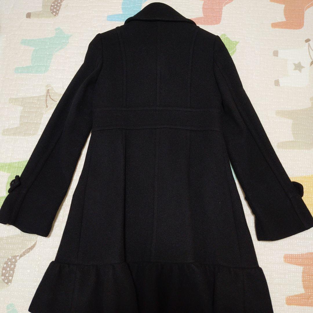 バーバリーブルーレーベル　黒ロングコート38