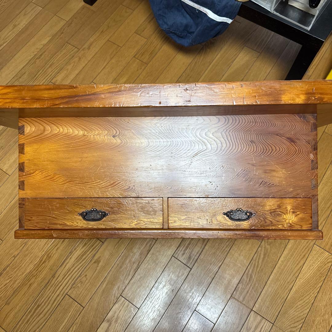 関西長火鉢 屋久杉 囲炉裏付きテーブル