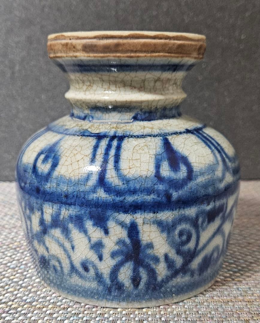 本物保証❗】所載掲載品❗】実物 15～16c　ベトナム古陶磁器　染付 菊唐草文碗