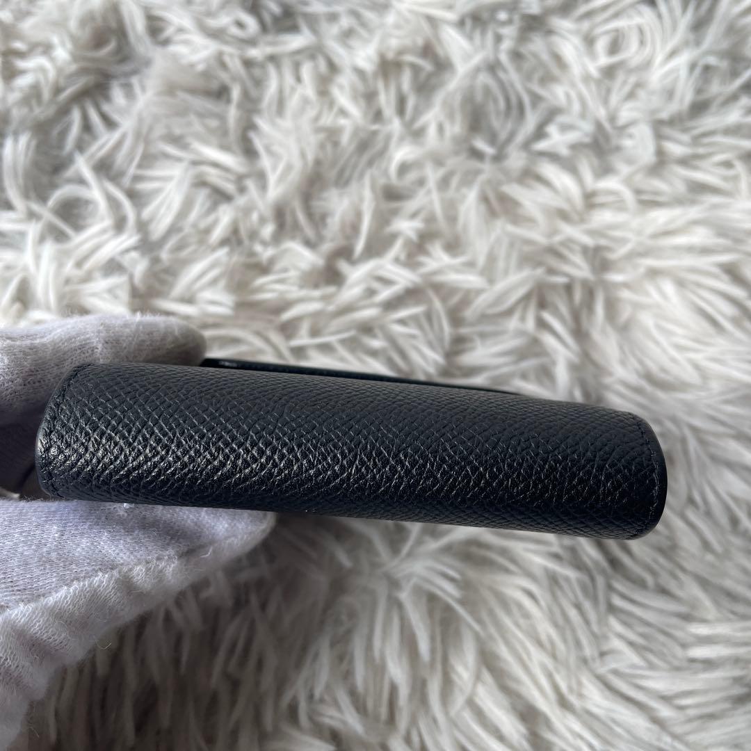 【美品】ホワイトハウスコックス 三つ折り 財布 ブラック