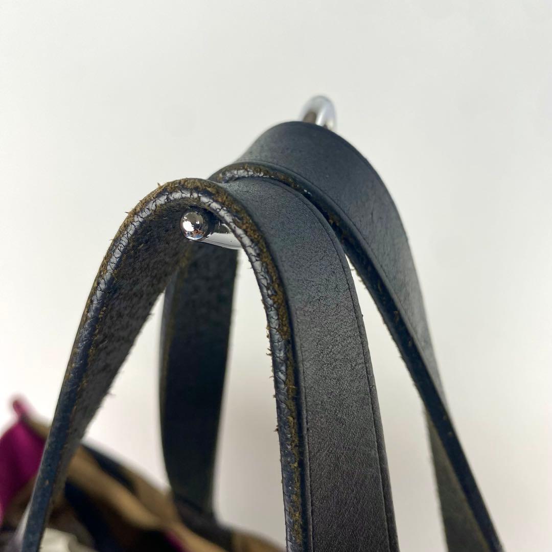 【希少】フェンディ トートバッグ ペカン柄 8BH252 ナイロンキャンバス