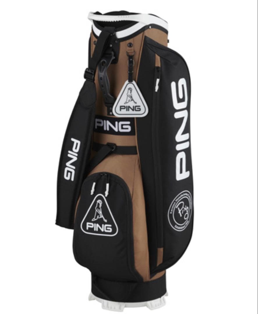 ピンPINGキャディバッグCB-P225軽量サステナブルモデルおしゃれ美品