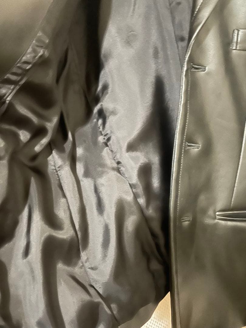 コムデギャルソン　2024AW 変形フェイクレザージャケット