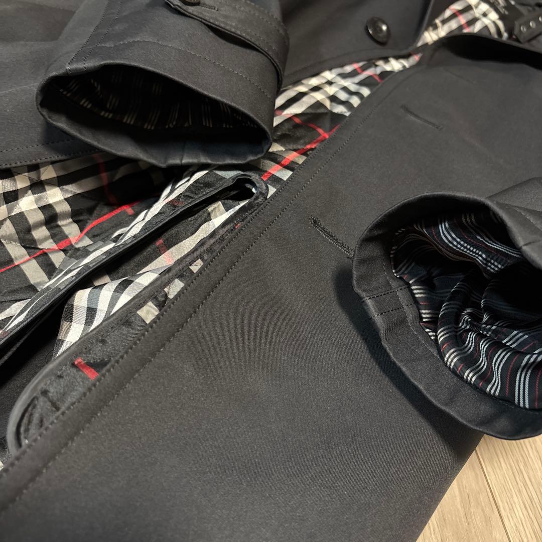 Burberry Black Label トレンチコート Lサイズ ブラック