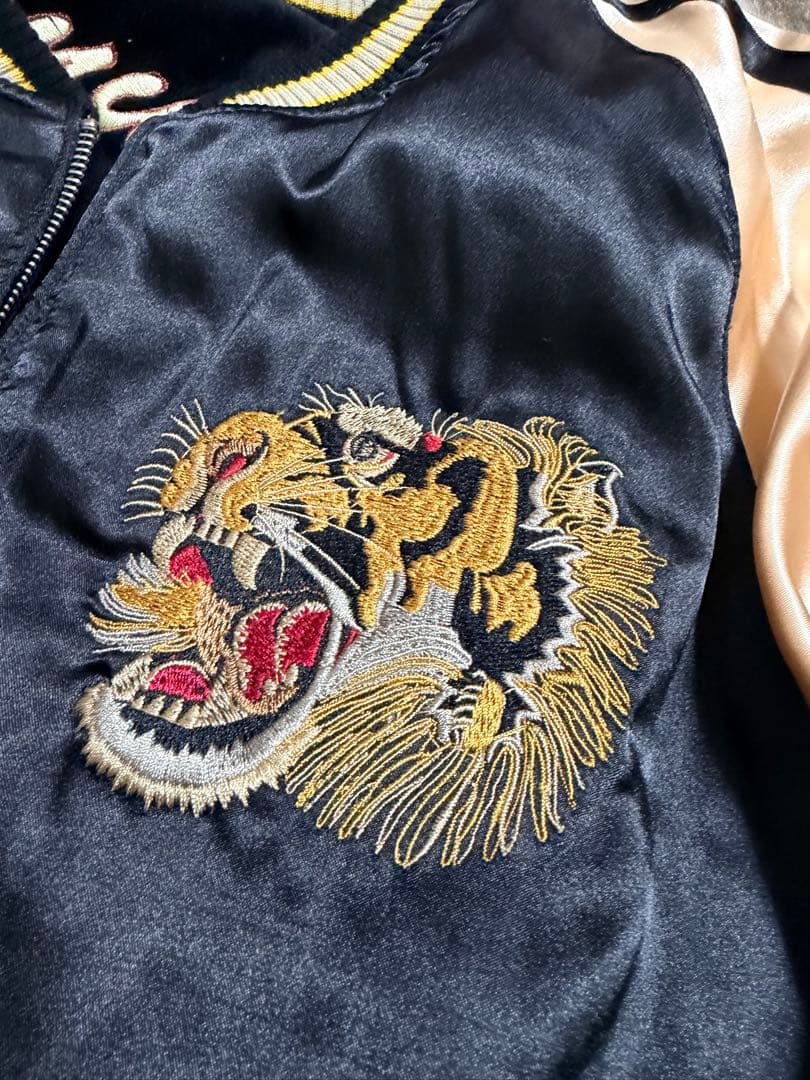 美品 サムライ 別珍 DRAGON 虎 日本限定 スカジャン vintage