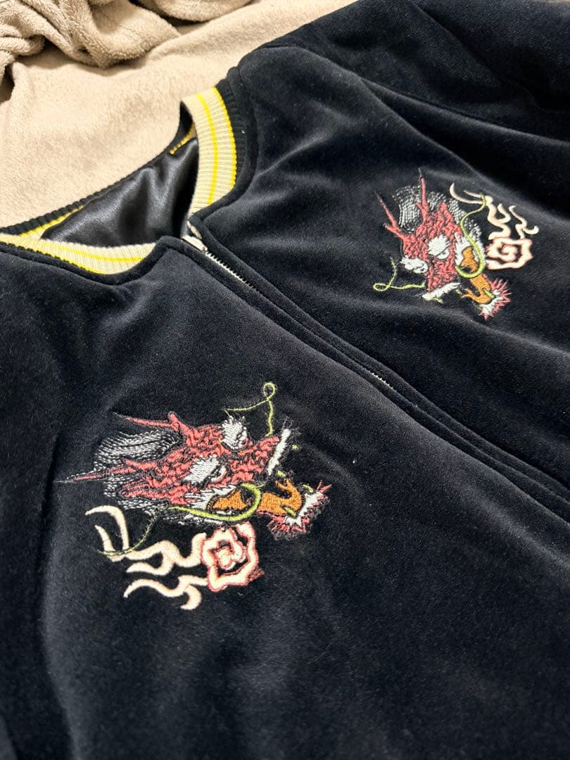 美品 サムライ 別珍 DRAGON 虎 日本限定 スカジャン vintage