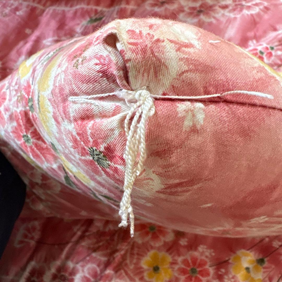 綿組布団　掛け・敷き布団セット（ピンク系）和風レトロ