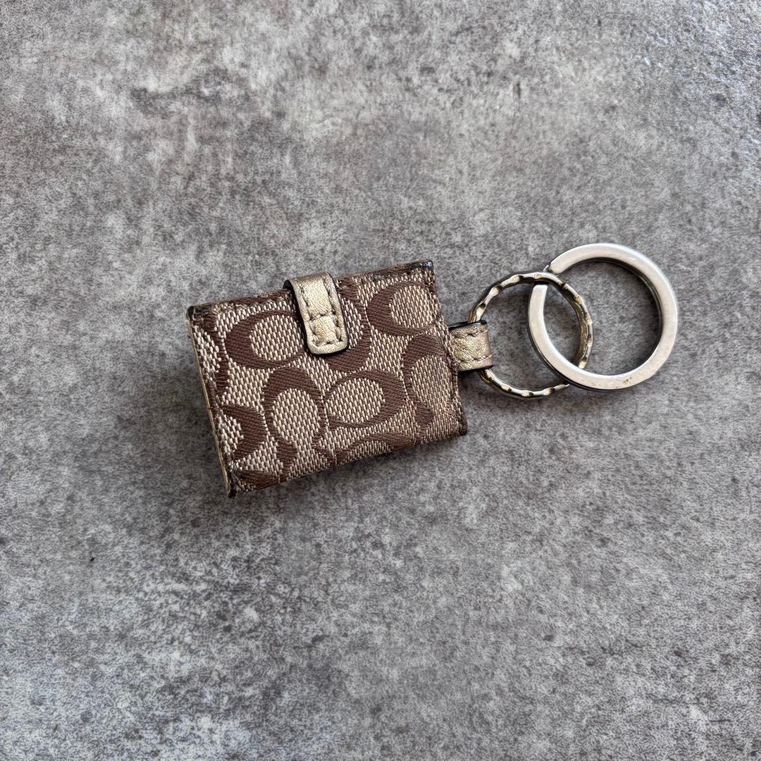 COACH コーチ ウォレット バッグ チャーム キーリング キーホルダー