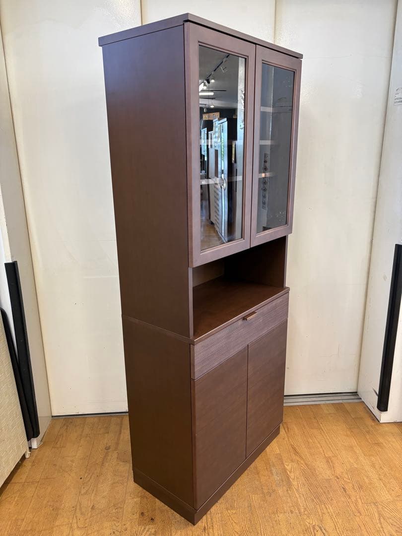 M143 カリモク 食器棚 カップボード レンジボード 幅700ｍｍ