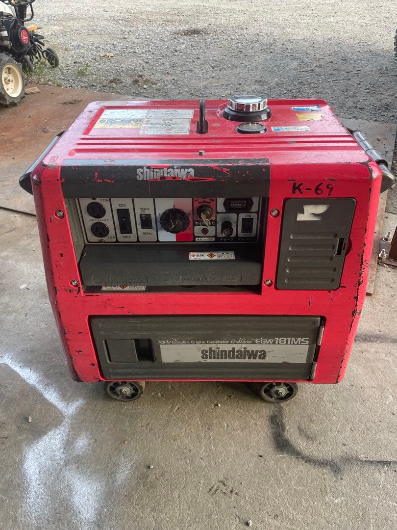 新ダイワエンジン溶接機 発電機 型番：EGW181MS.