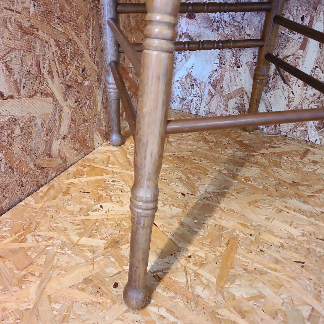 4 山善 椅子 アンティーク調 チェア　ウィンザーチェア