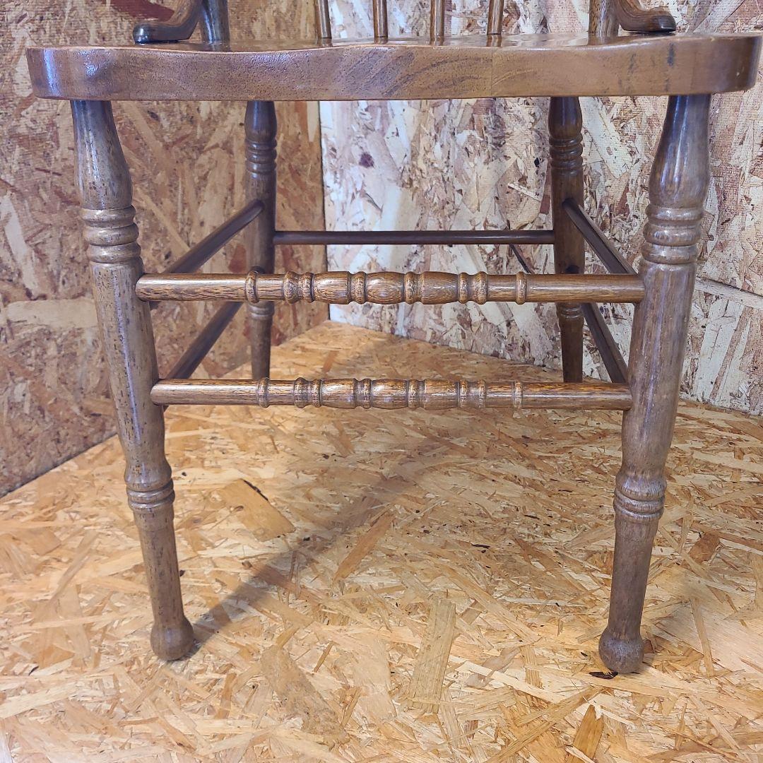 4 山善 椅子 アンティーク調 チェア　ウィンザーチェア